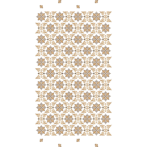 Classic Floral Star Motif All-Over Jaal Embroidery Design