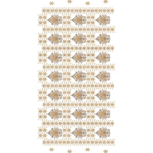 Ornamental Floral Medallion Lattice All-Over Jaal Embroidery Design