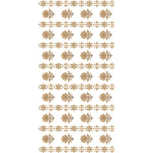 Floral Rosette with Ornamental Band All-Over Jaal Embroidery Design