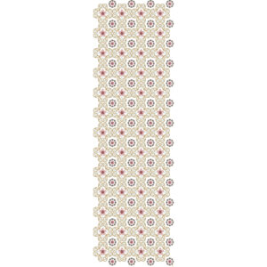 Scalloped Floral Rosette All-Over Jaal Embroidery Design