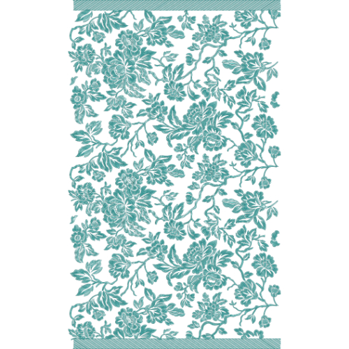 Flowing Botanical Floral All-Over Jaal Embroidery Design