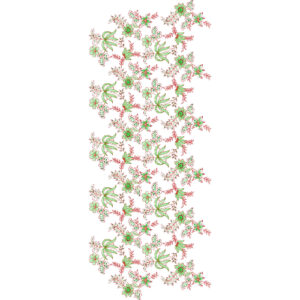 Multitone Floral Spray All-Over Jaal Embroidery Design