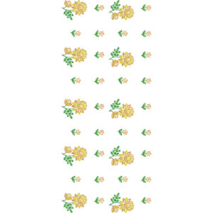 Minimal Floral Cluster All-Over Jaal Embroidery Design