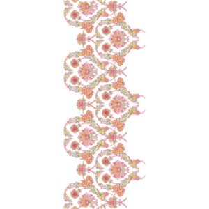 Ornamental Scalloped Floral Medallion All-Over Jaal Embroidery Design