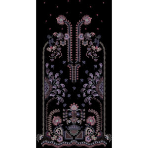 Luxury Multicolor Traditional Embroidery Panel Design
