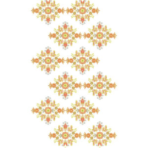 Radiant Floral Medallion All-Over Jaal Embroidery Design