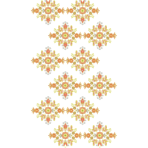 Radiant Floral Medallion All-Over Jaal Embroidery Design