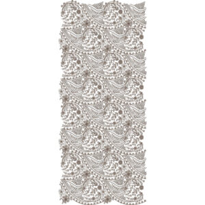 Flowing Wave Floral All-Over Jaal Embroidery Design