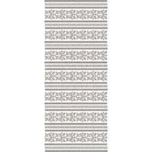 Layered Geometric Stripe All-Over Jaal Embroidery Design