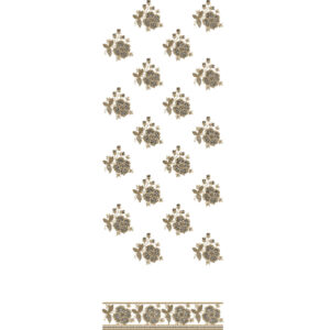 Classic Floral Buti All-Over Jaal Embroidery Design with Coordinated Border