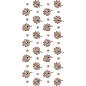 Ornate Floral Bouquet Buti All-Over Jaal Embroidery Design