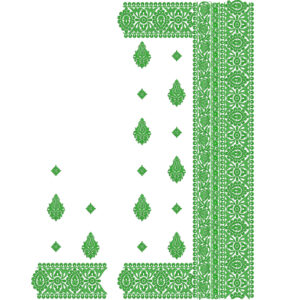 Elegant Buti Saree Embroidery Design with Ornamental Floral Border and Classic Ethnic Detailing