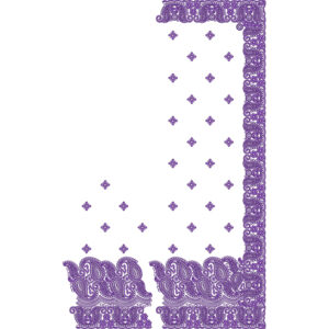 Intricate Paisley Border Saree Embroidery Design with Fine Buti Pattern and Ornamental Detailing