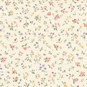 Pastel Ditsy Wildflower Botanical Seamless Pattern Design