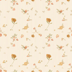 Vintage Ditsy Floral Stripe Botanical Seamless Pattern Design