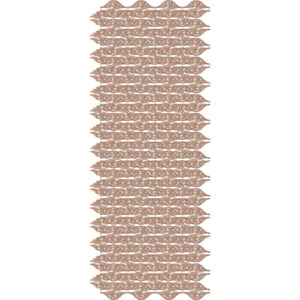 Horizontal Ornamental Stripe Sherwani Embroidery Design with Paisley Wave Motifs