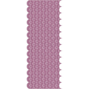 Dense Scalloped Jaal Sherwani Embroidery Design with Overlapping Circular Lace Pattern