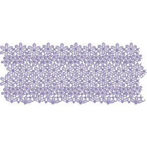 Intricate Floral Lace Embroidery Design with Dense Interlocking Motifs