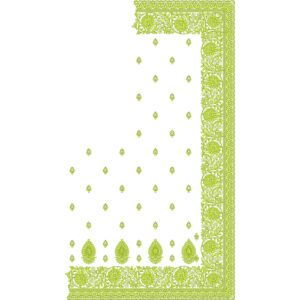 Elegant Saree Corner Embroidery Design with Intricate Floral Border and Paisley Buti Layout